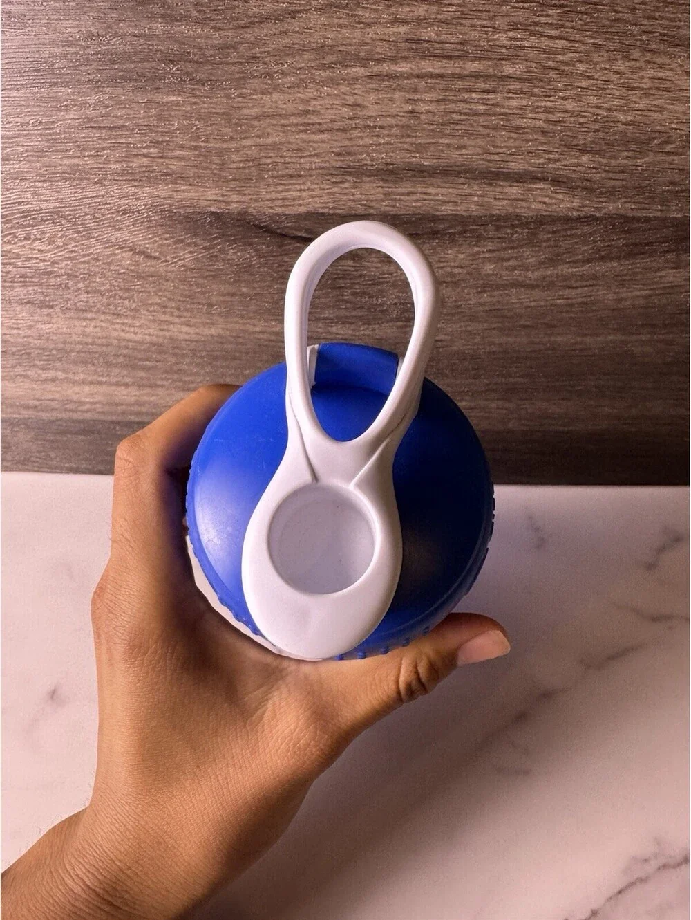 BlenderBottle SportMixer 17oz Blue Shaker Bottle BlenderBall ProFile Logo